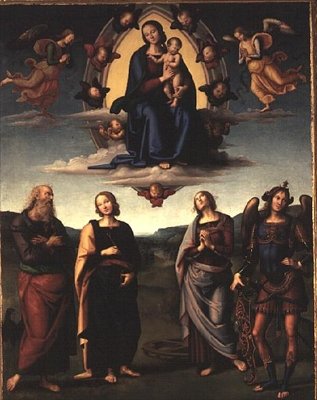 Vergine e Bambino con Santi da Pietro Perugino